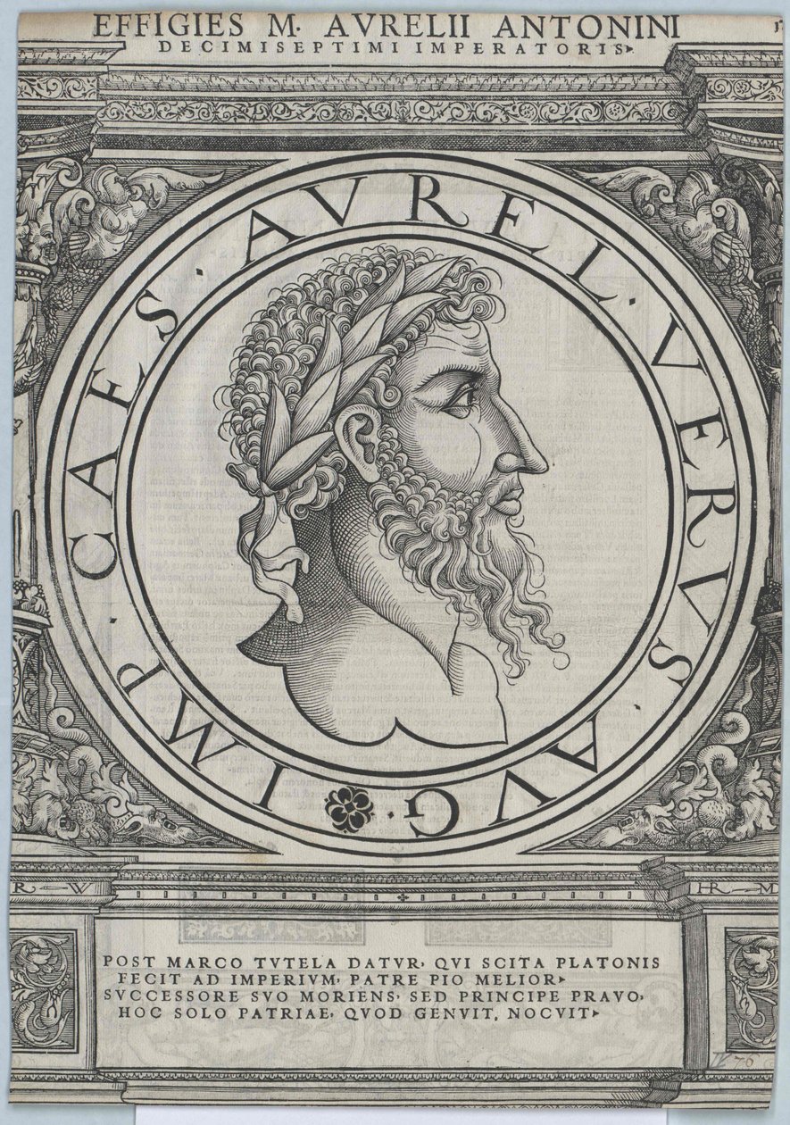 Den romerske kejser Marcus Aurelius af Artist Unknown