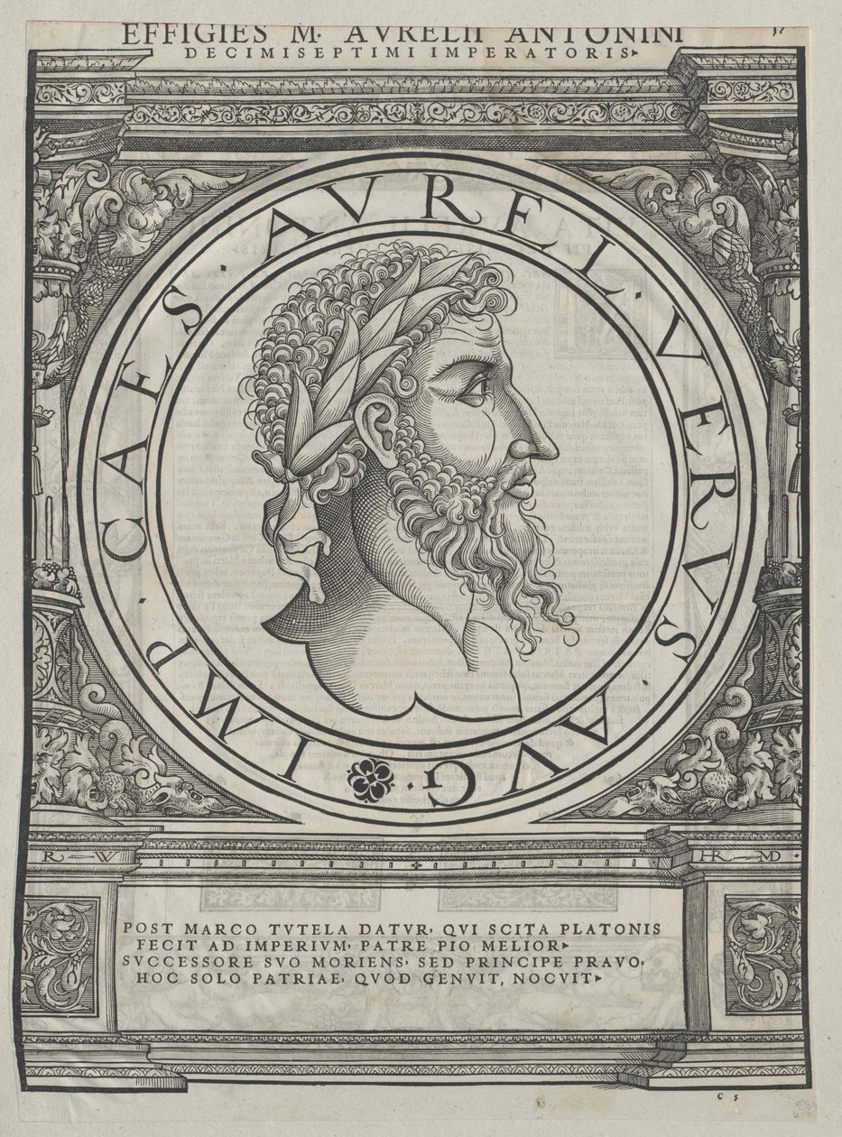 Den romerske kejser Mark Aurelius af Artist Unknown