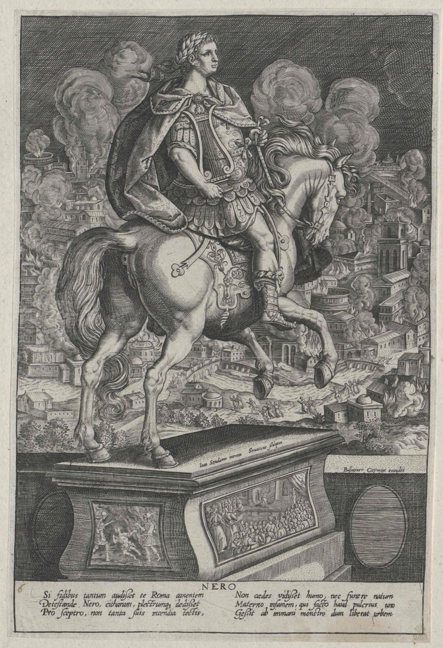 Den romerske kejser Nero af Artist Unknown