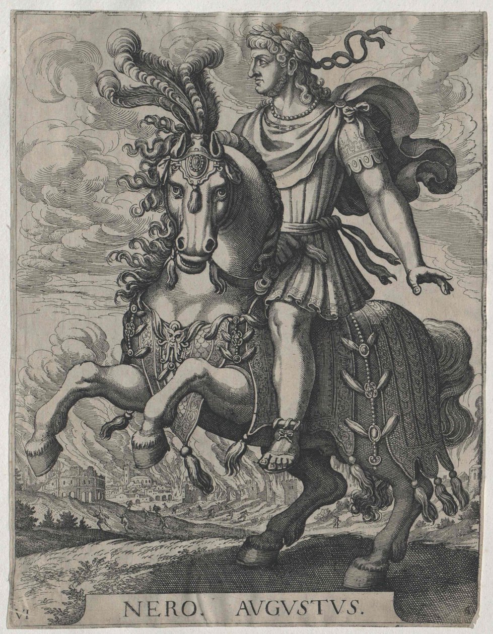 Den romerske kejser Nero af Artist Unknown