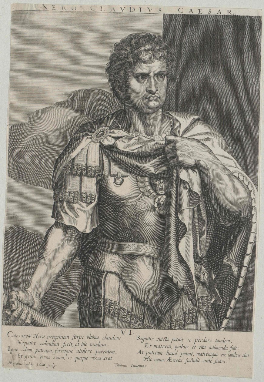 Den romerske kejser Nero af Artist Unknown