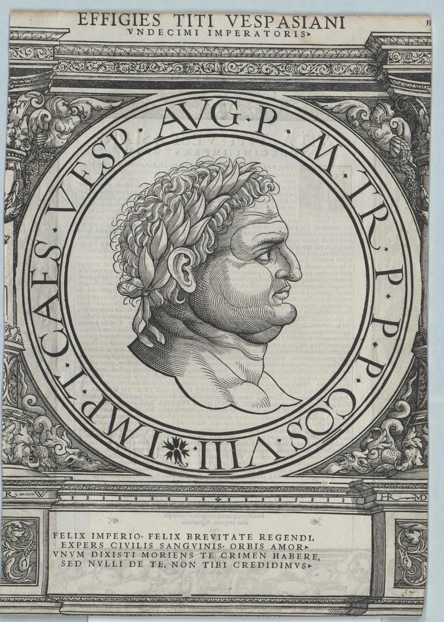 Den romerske kejser Titus af Artist Unknown