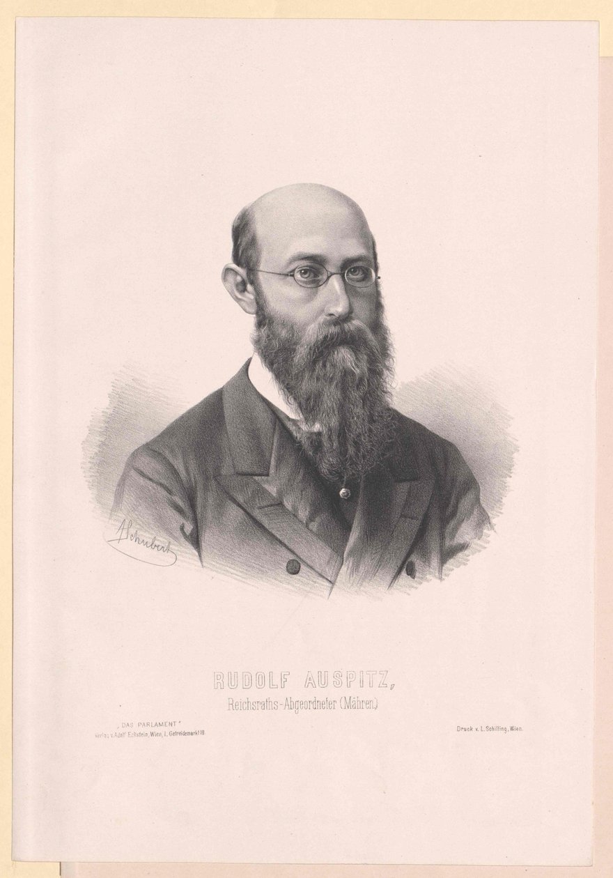 Rudolf Auspitz (tryk) af Artist Unknown