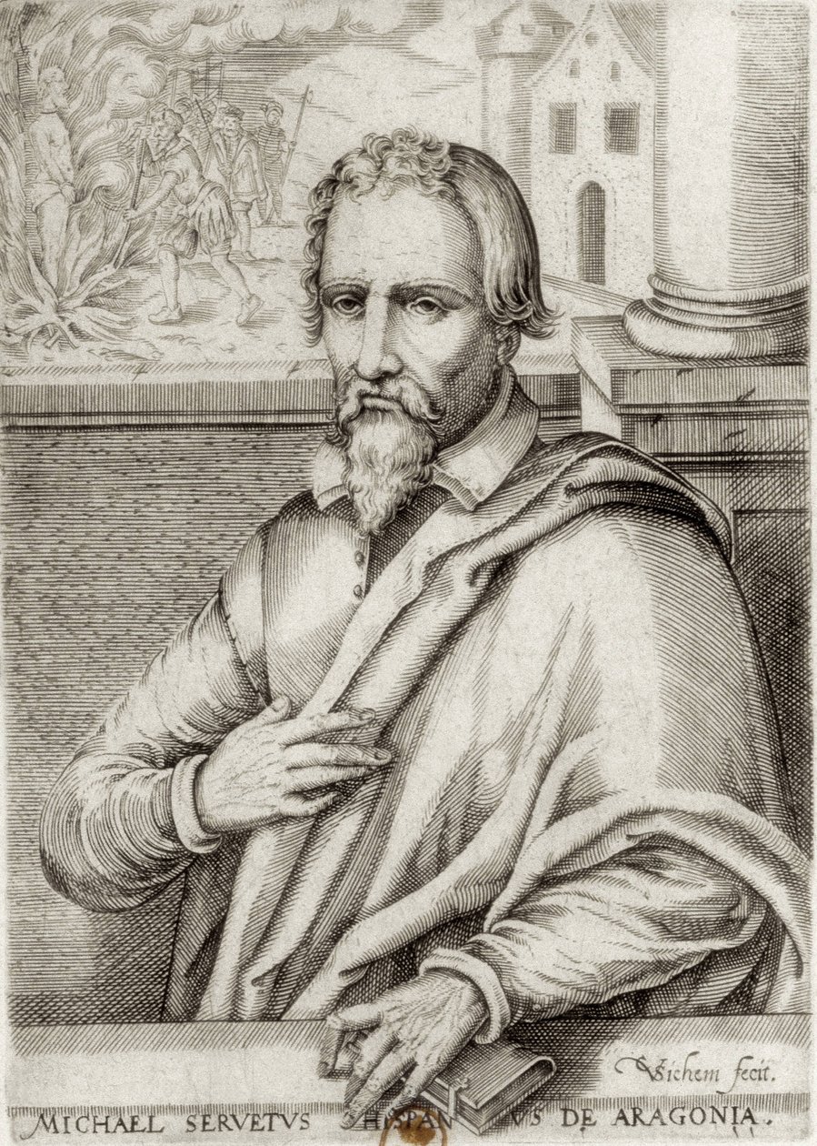 SERVET, Miguel (1511-1553). Spansk læge og teolog. Xylografi. FRANKRIG. ILE-DE-FRANCE. Paris. Nationalbiblioteket af Artist Unknown