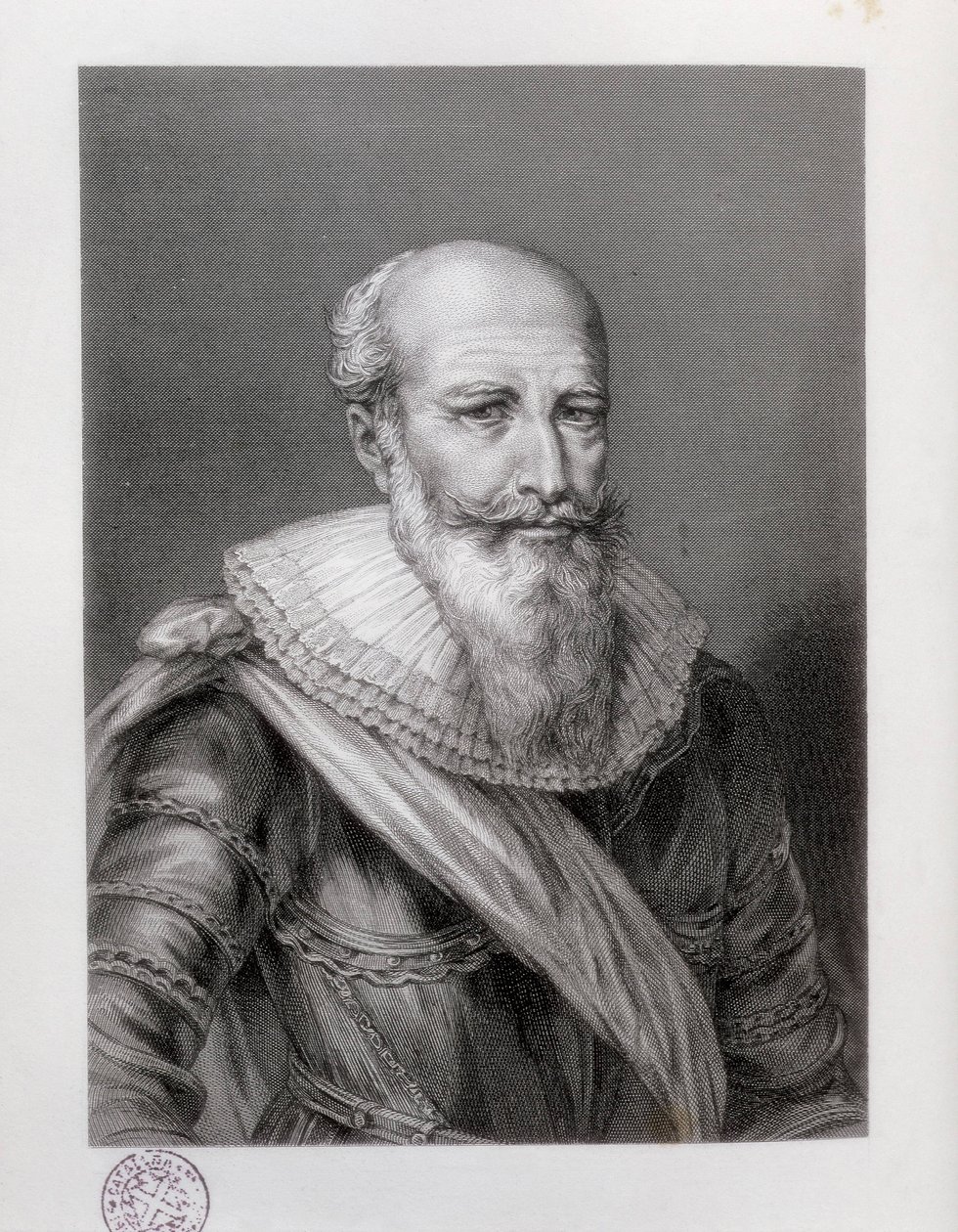 SULLY, Maximilian af Bethune, hertug af (1560-1641). Engelsk statsmand. Ætsning. SPANIEN. CATALONIEN. Barcelona. Biblioteca de Catalunya (Cataloniens nationalbibliotek) af Artist Unknown
