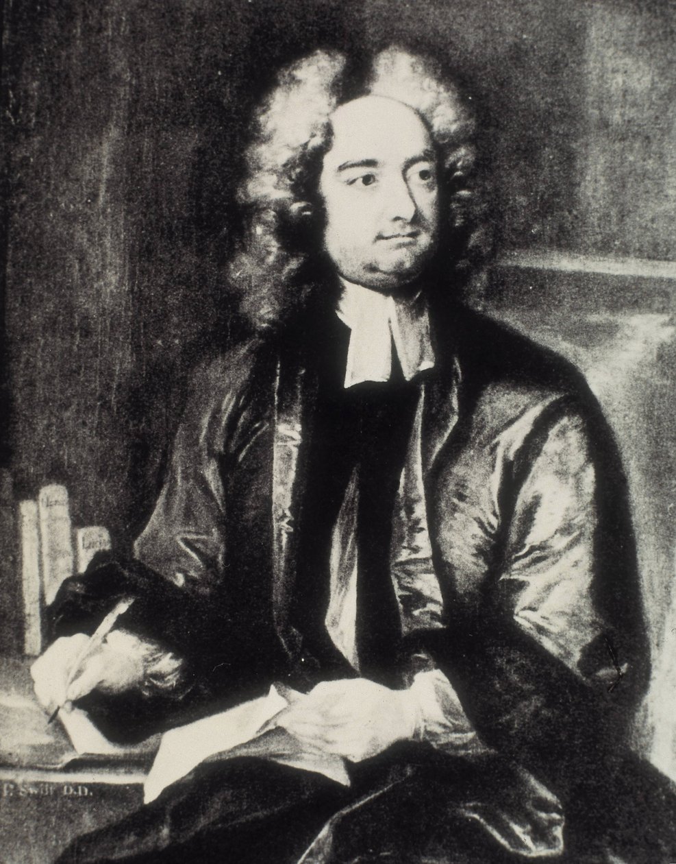 SWIFT, Jonathan (1667-1745). Irsk præst og satirisk forfatter. Portræt som dekan i St. Patrick
