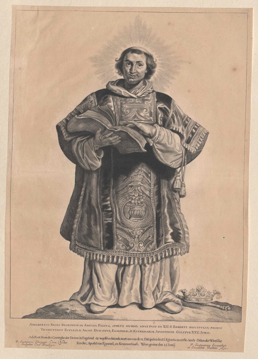 Sankt Adalbert af Egmont af Artist Unknown