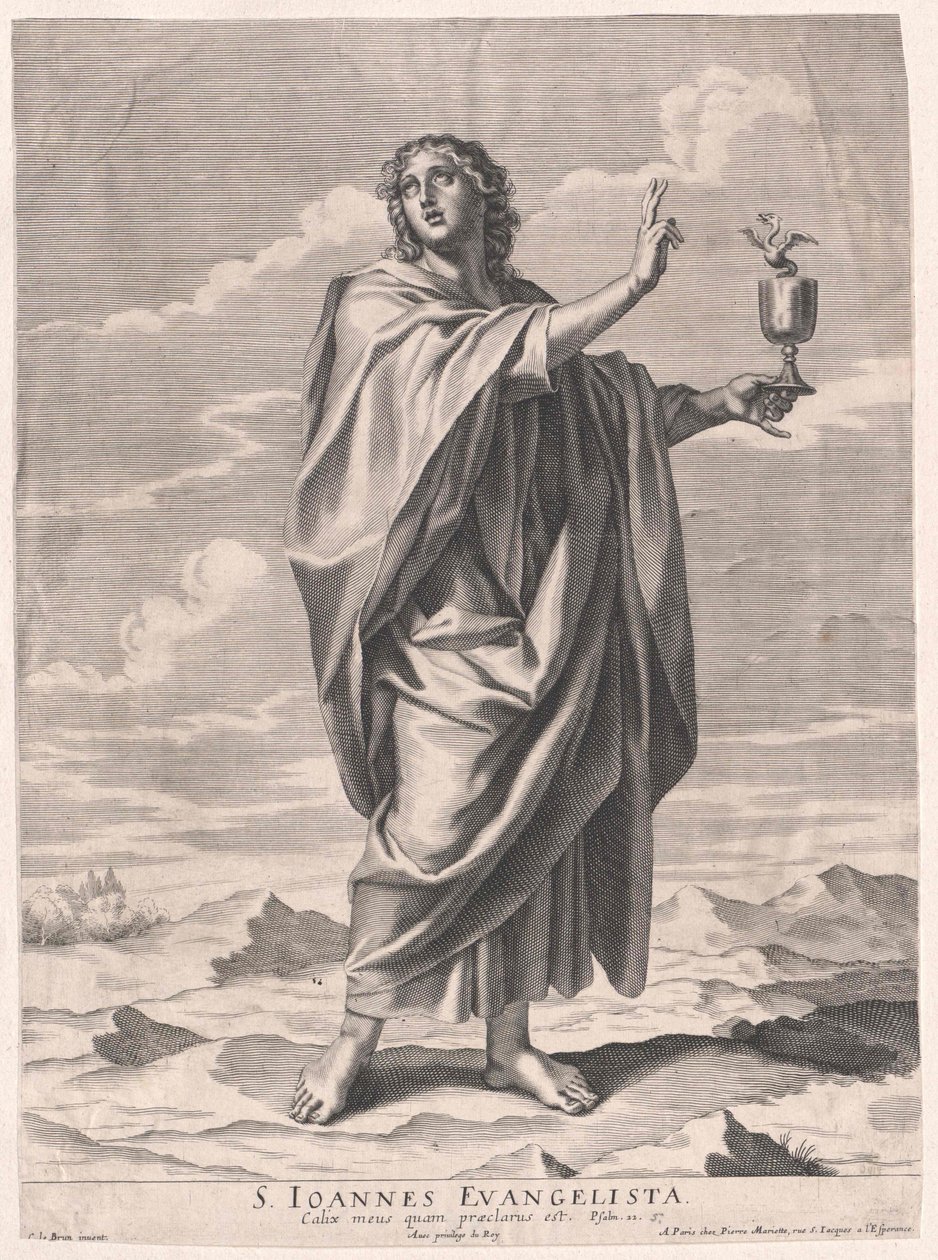 Den hellige Johannes evangelisten af Artist Unknown