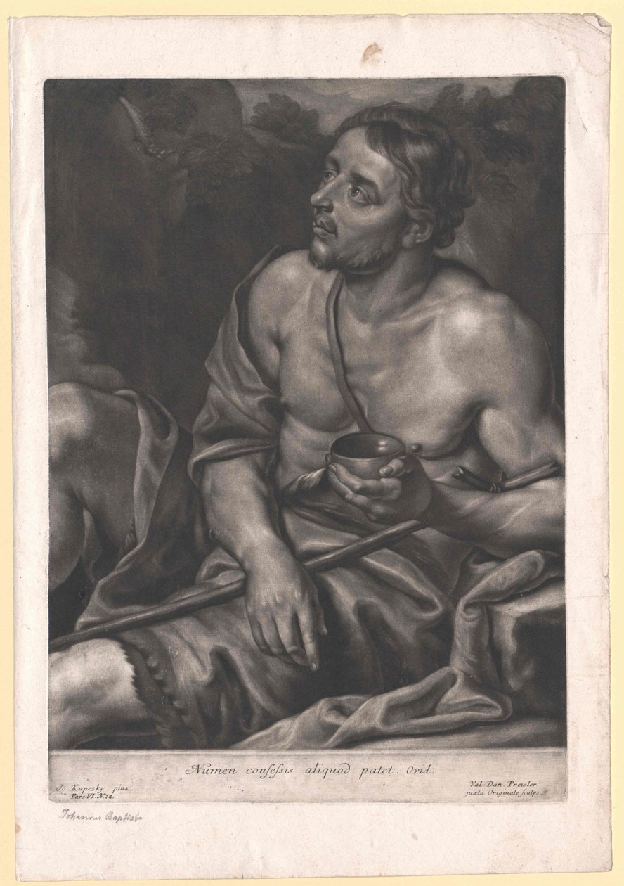 Den hellige Johannes Døberen af Artist Unknown