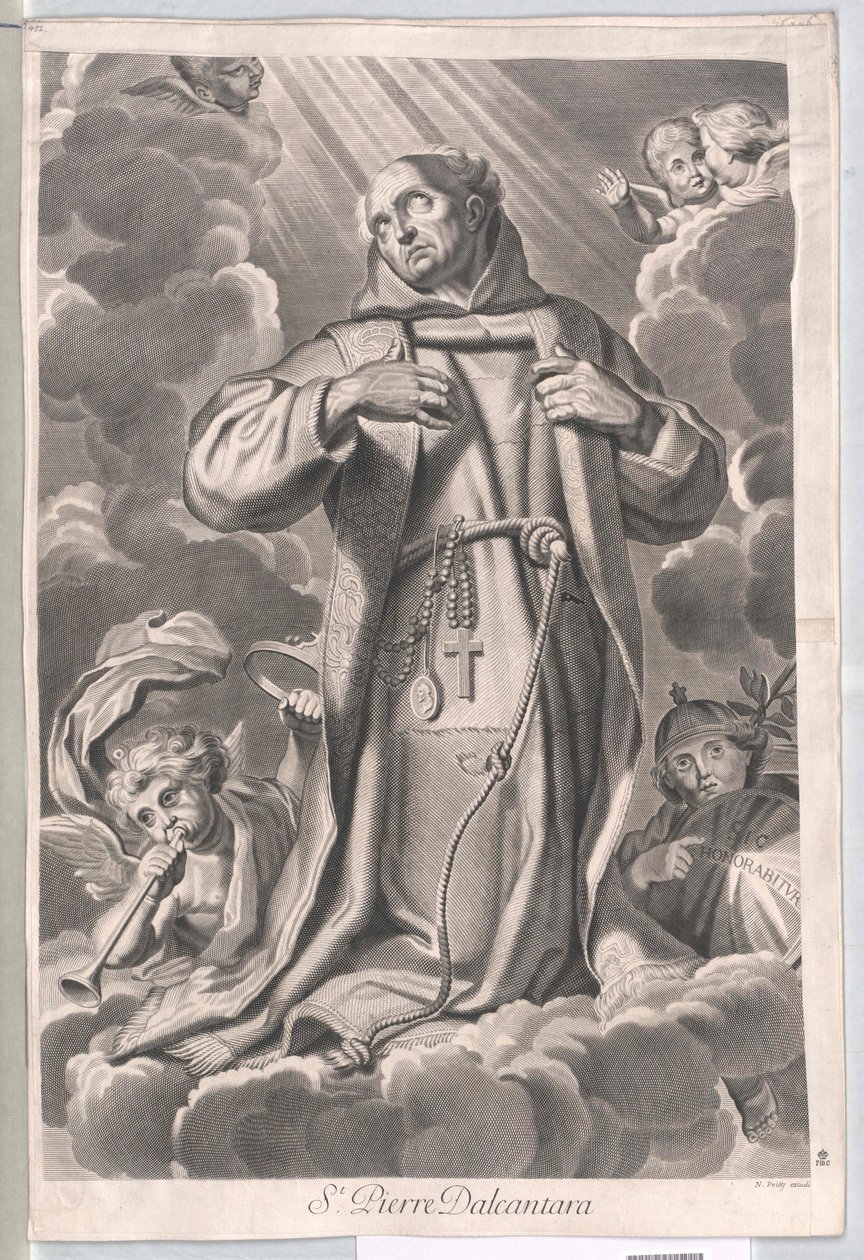 Sankt Peter af Alcantara af Artist Unknown