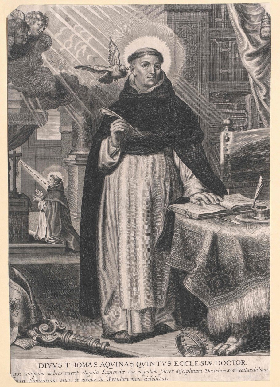 Sankt Thomas af Aquino af Artist Unknown