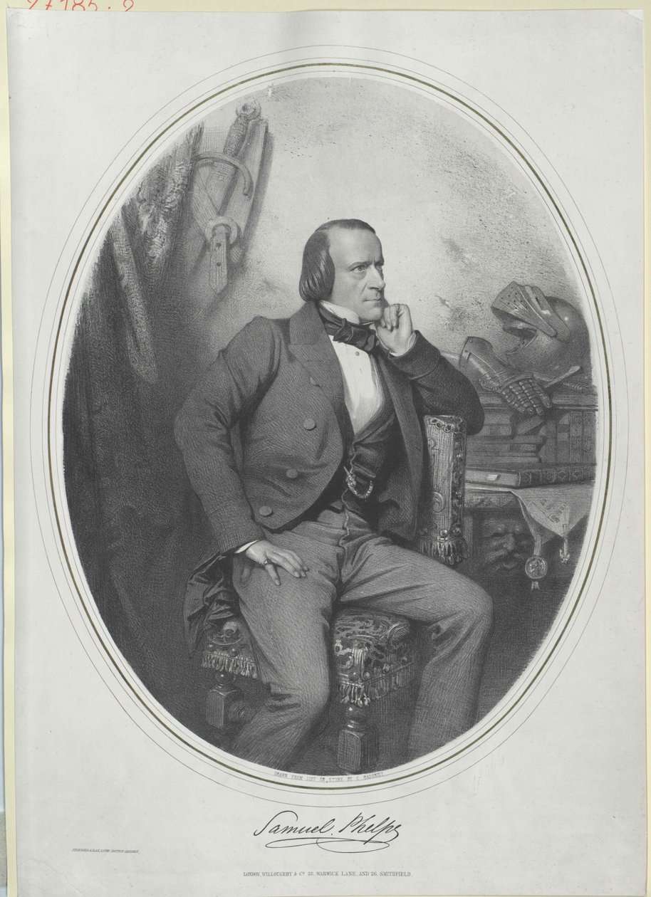 Samuel Phelps af Artist Unknown
