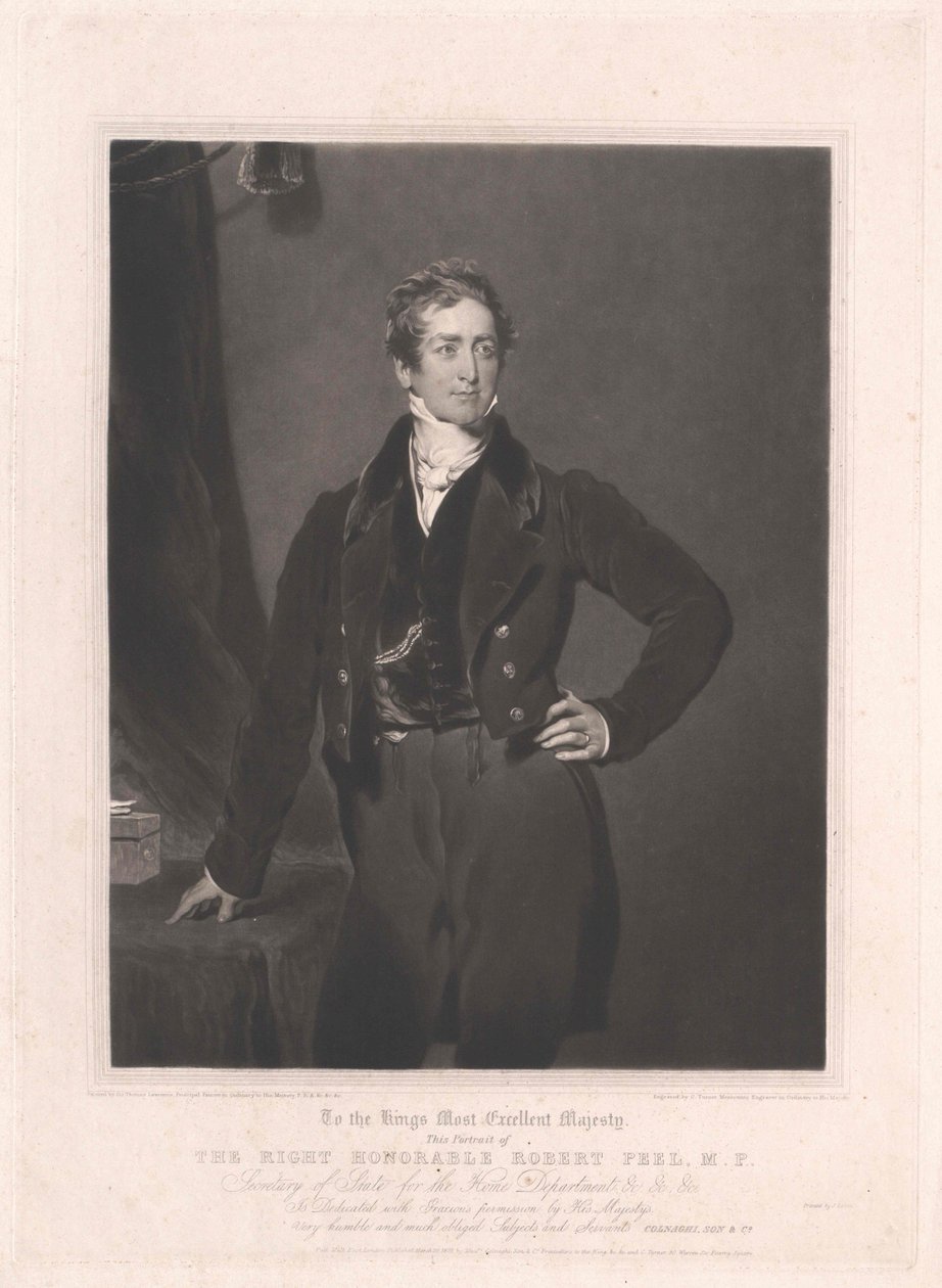 Sir Robert Peel af Artist Unknown