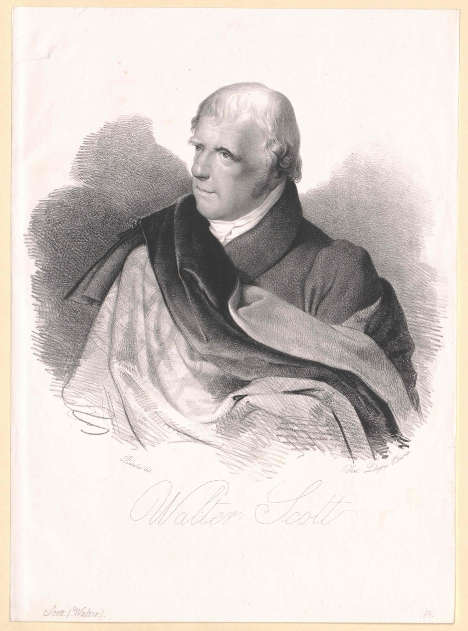 Sir Walter Scott af Artist Unknown