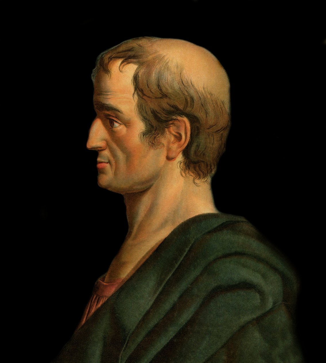 Solon græsk advokat, digter og købmand - Portræt af Solon, lovgiver og digter fra Athenes af Artist Unknown