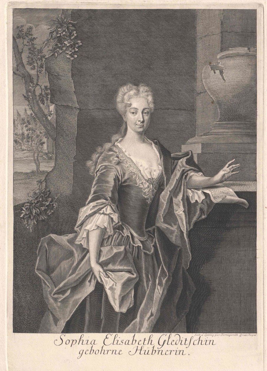 Sophia Elisabeth Huebner af Artist Unknown
