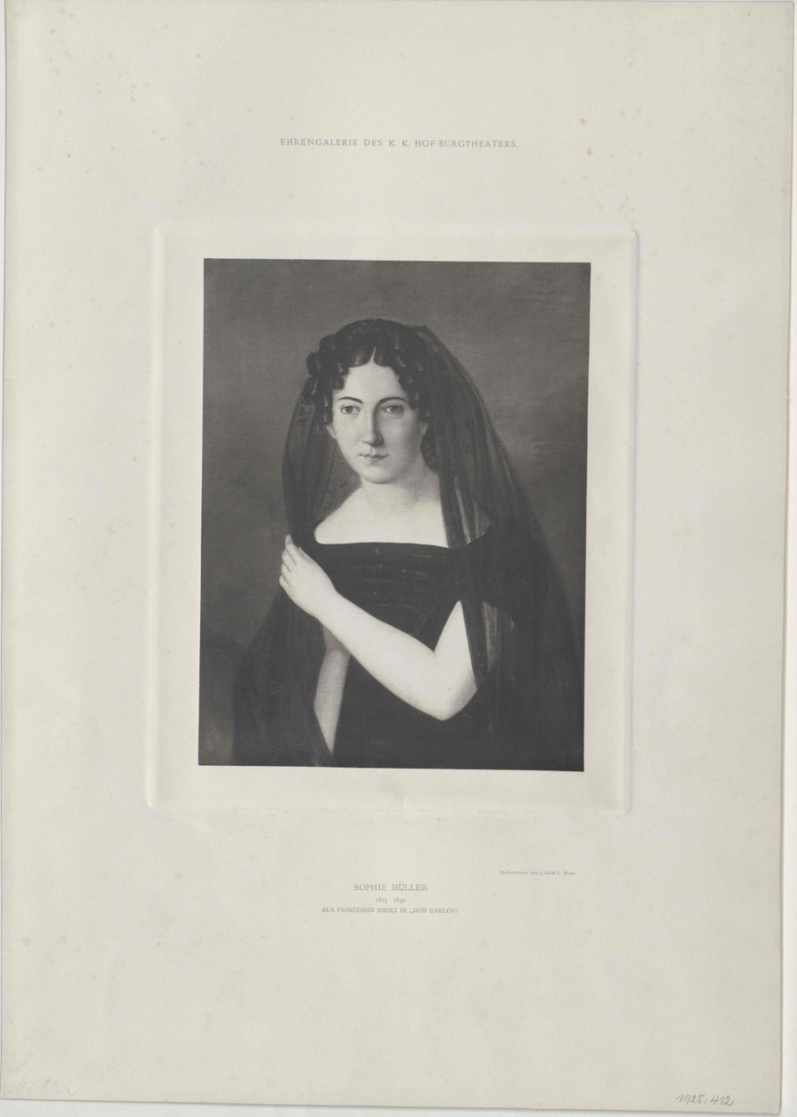 Sophie Mueller (print) af Artist Unknown