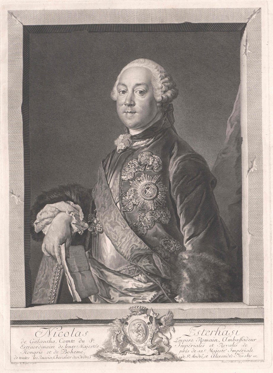 Nikolaus greve Esterhazy af Galantha af Artist Unknown