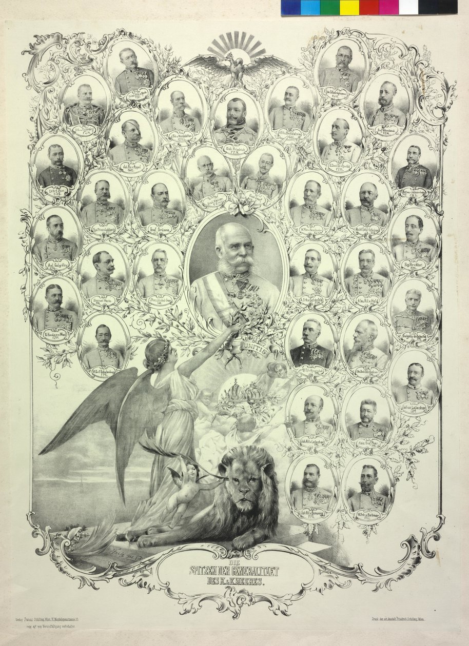 Generalernes pik i den k.  k. hær af Artist Unknown