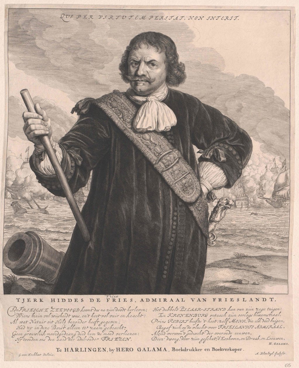 Tjerck Hiddes de Vries af Artist Unknown