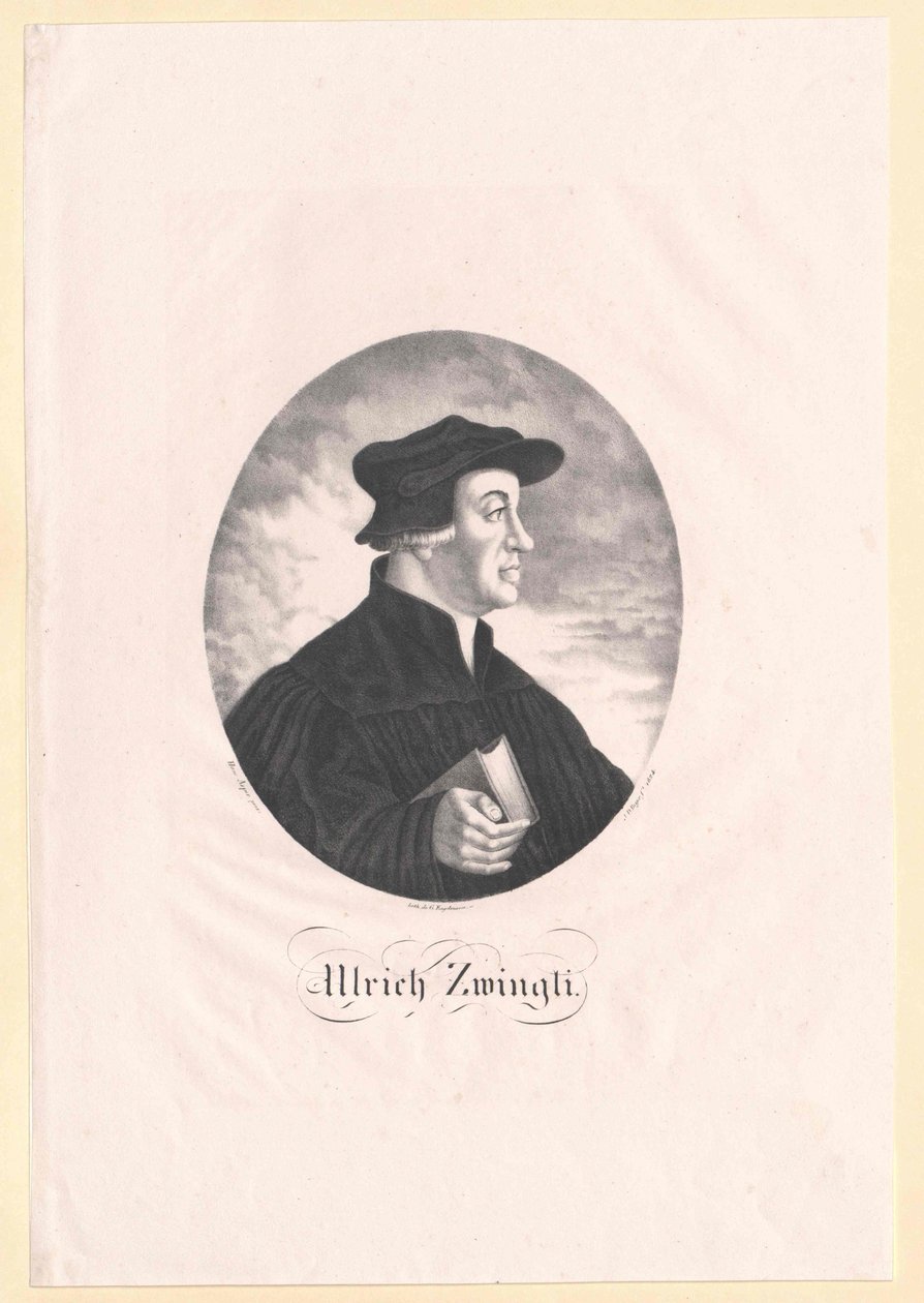 Ulrich Zwingli af Artist Unknown