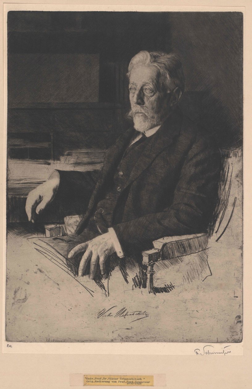 Victor Urbantschitsch af Artist Unknown