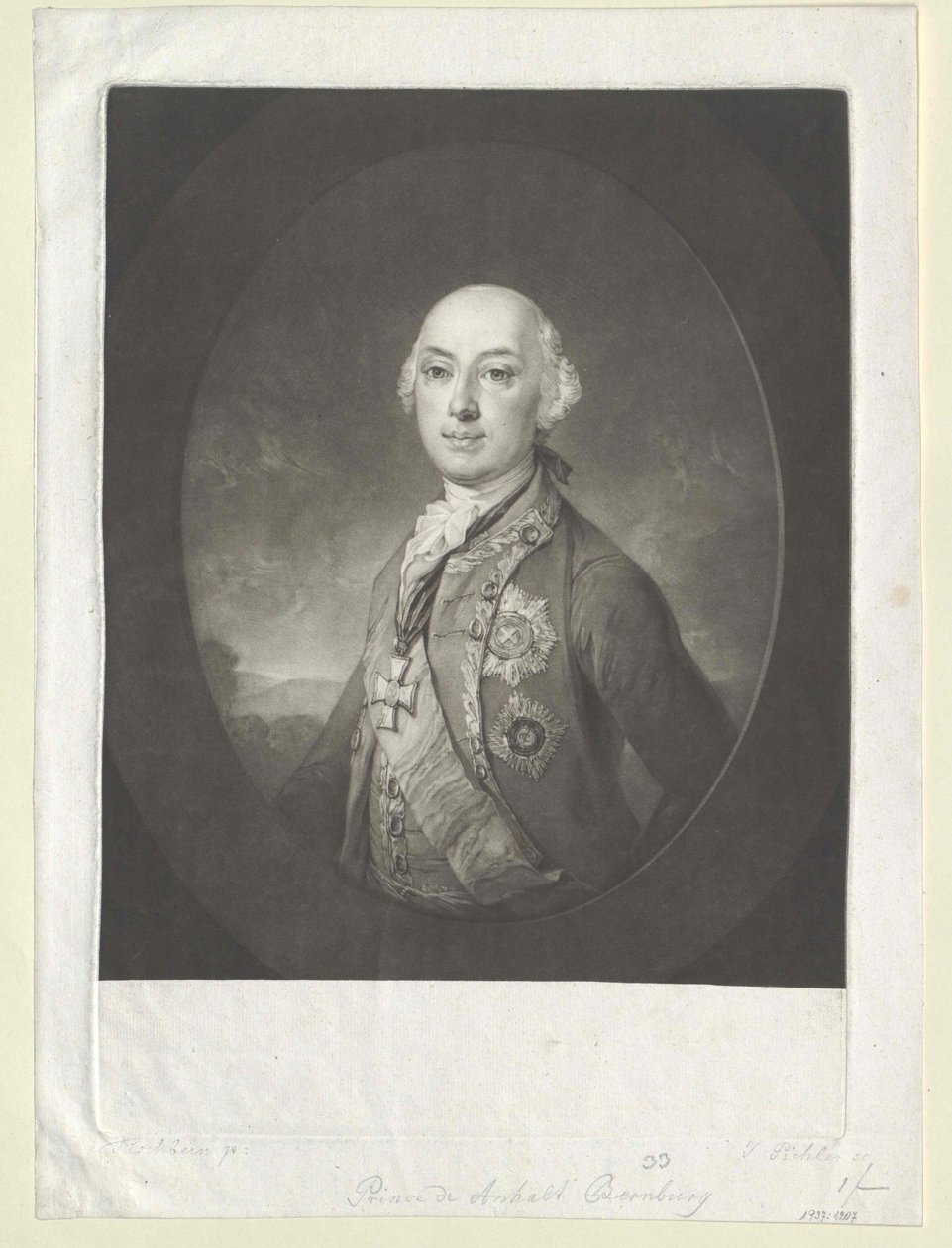 Victor Amadeus prins Anhalt-Bernburg-Schaumburg-Hoym af Artist Unknown