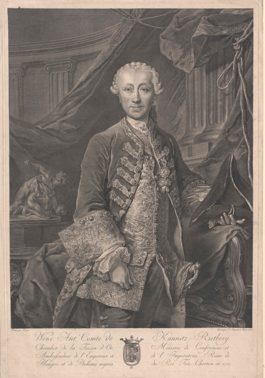 Wenzel Anton fyrste af Kaunitz-Rietberg af Artist Unknown