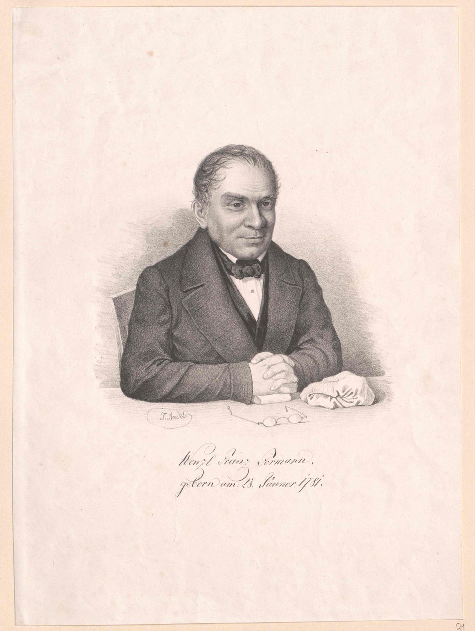 Wenzel Franz Formann (tryk) af Artist Unknown