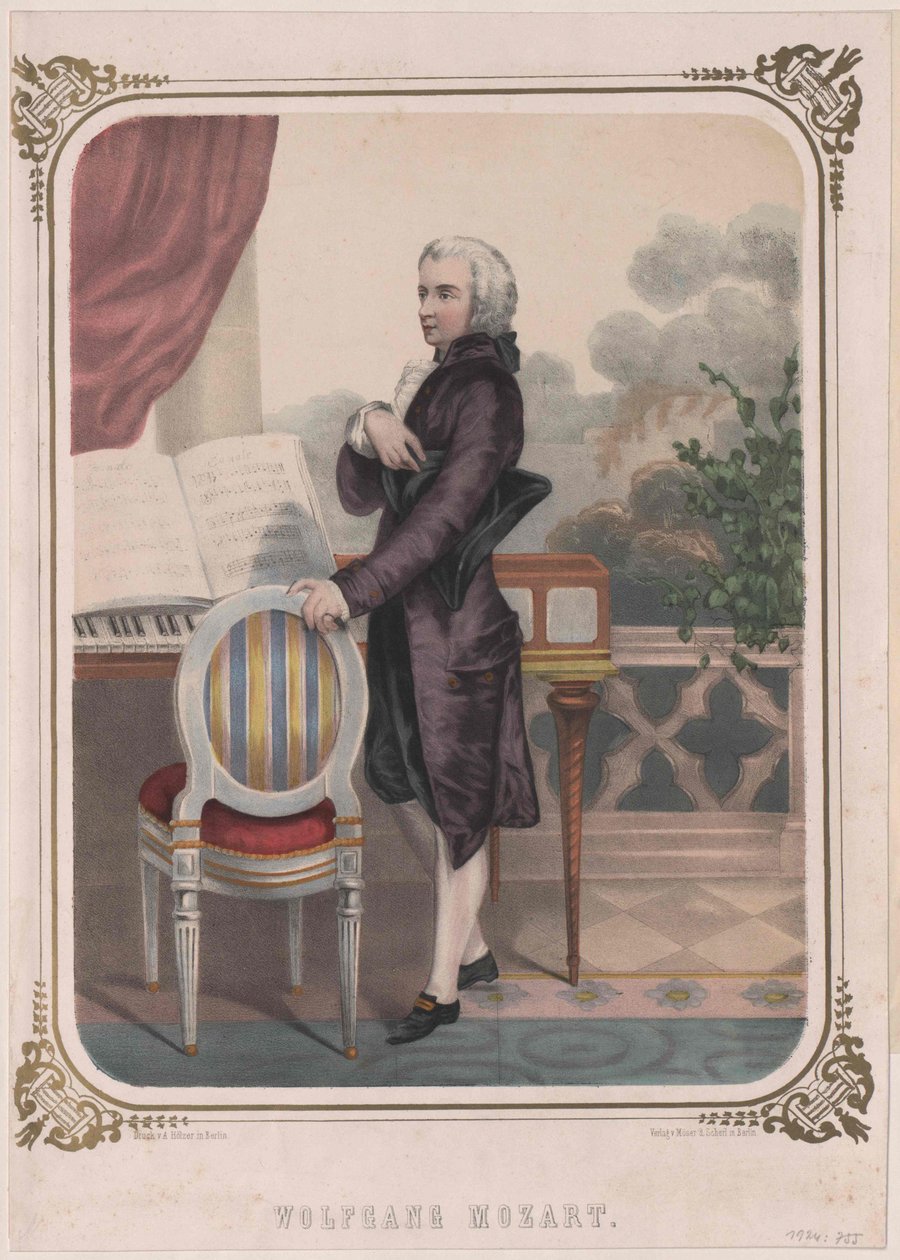 Wolfgang Amadeus Mozart af Artist Unknown