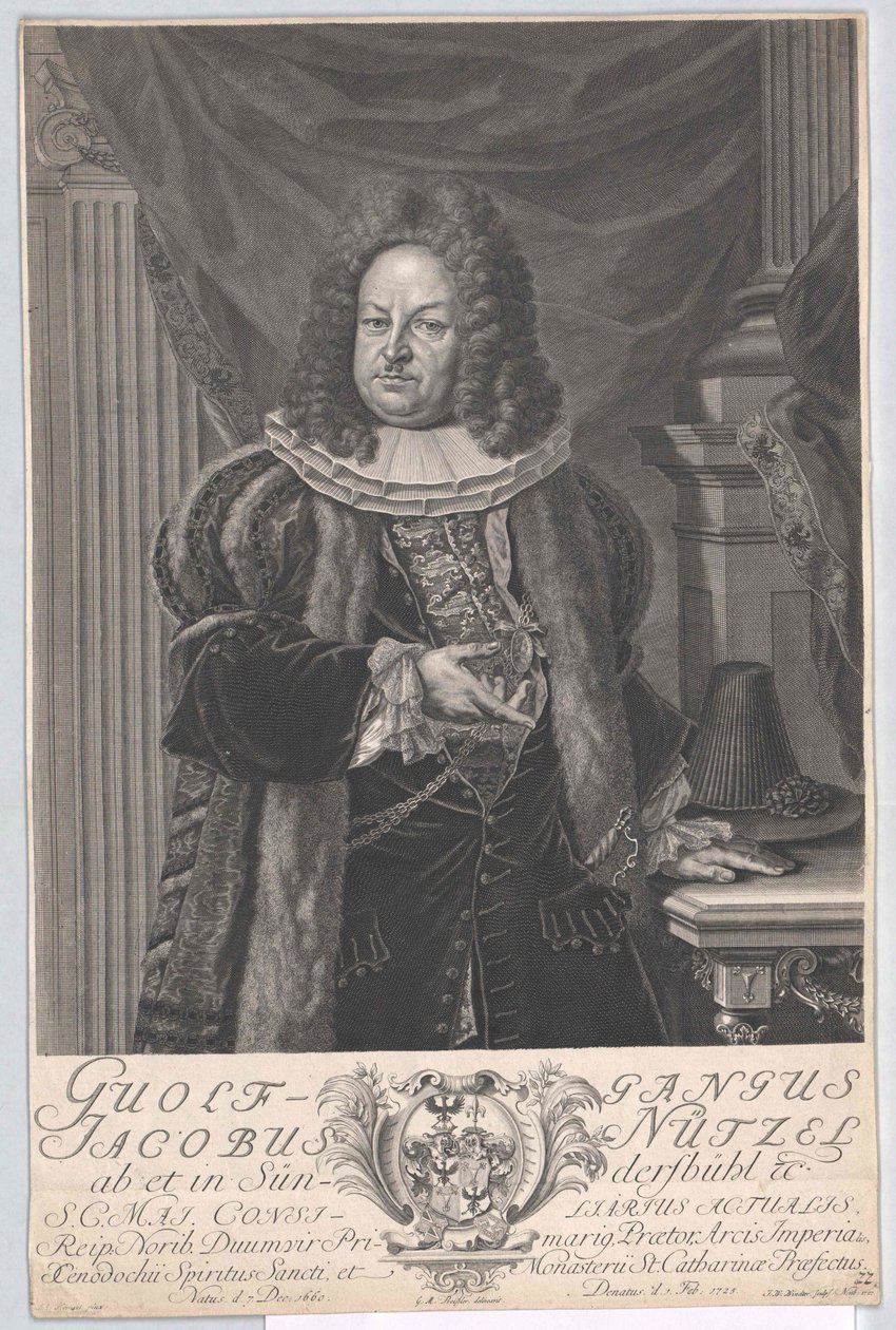 Wolfgang Jacob Nuetzel von Suendersbuehl af Artist Unknown