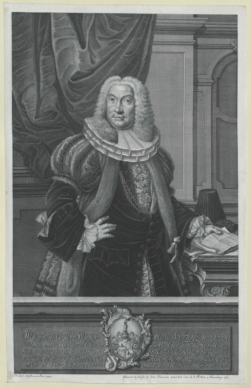 Wolfgang Sigismund Holzschuher af Artist Unknown