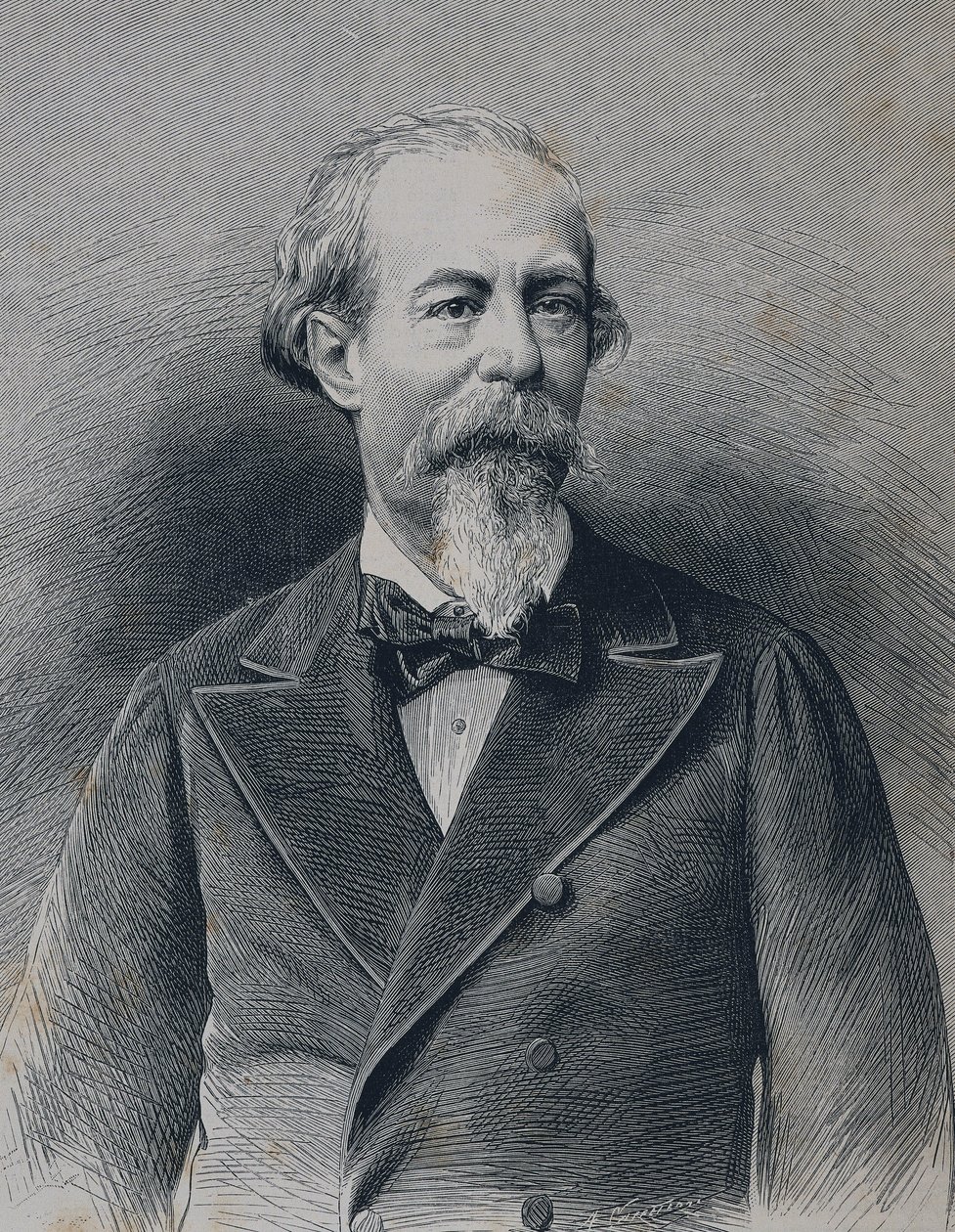 ZORRILLA Y MORAL, Jose (1817-1893). Spansk romantisk digter og dramatiker. Gravering af Artist Unknown
