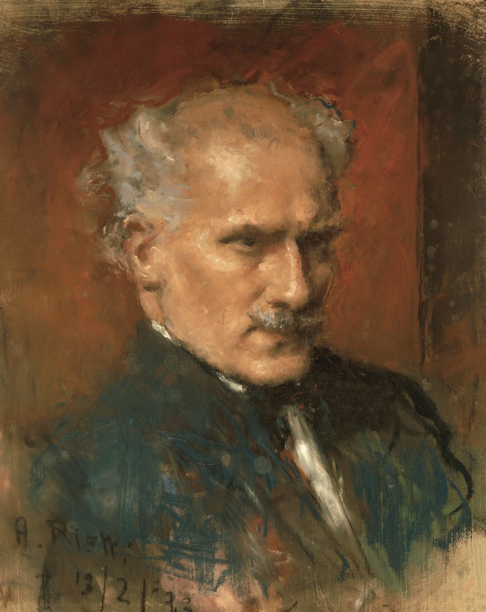 Portræt af Arturo Toscanini (olie på lærred) af Arturo Rietti