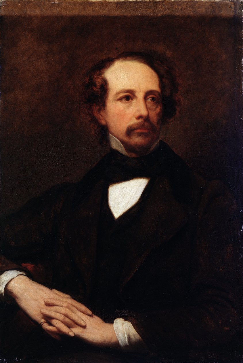 Portræt af Charles Dickens (1812-1870) 1855 af Ary Scheffer