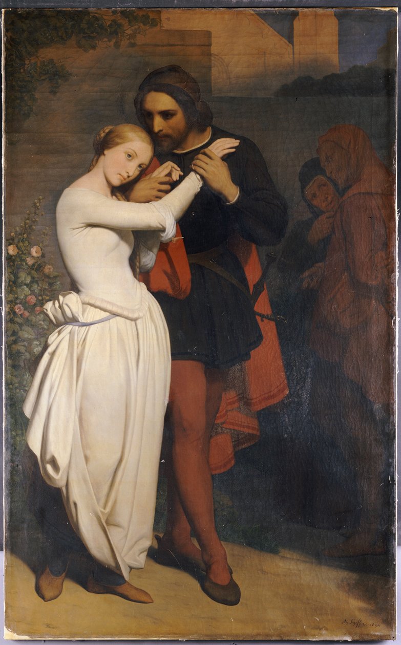 Faust og Margaret i haven, 1846 af Ary Scheffer
