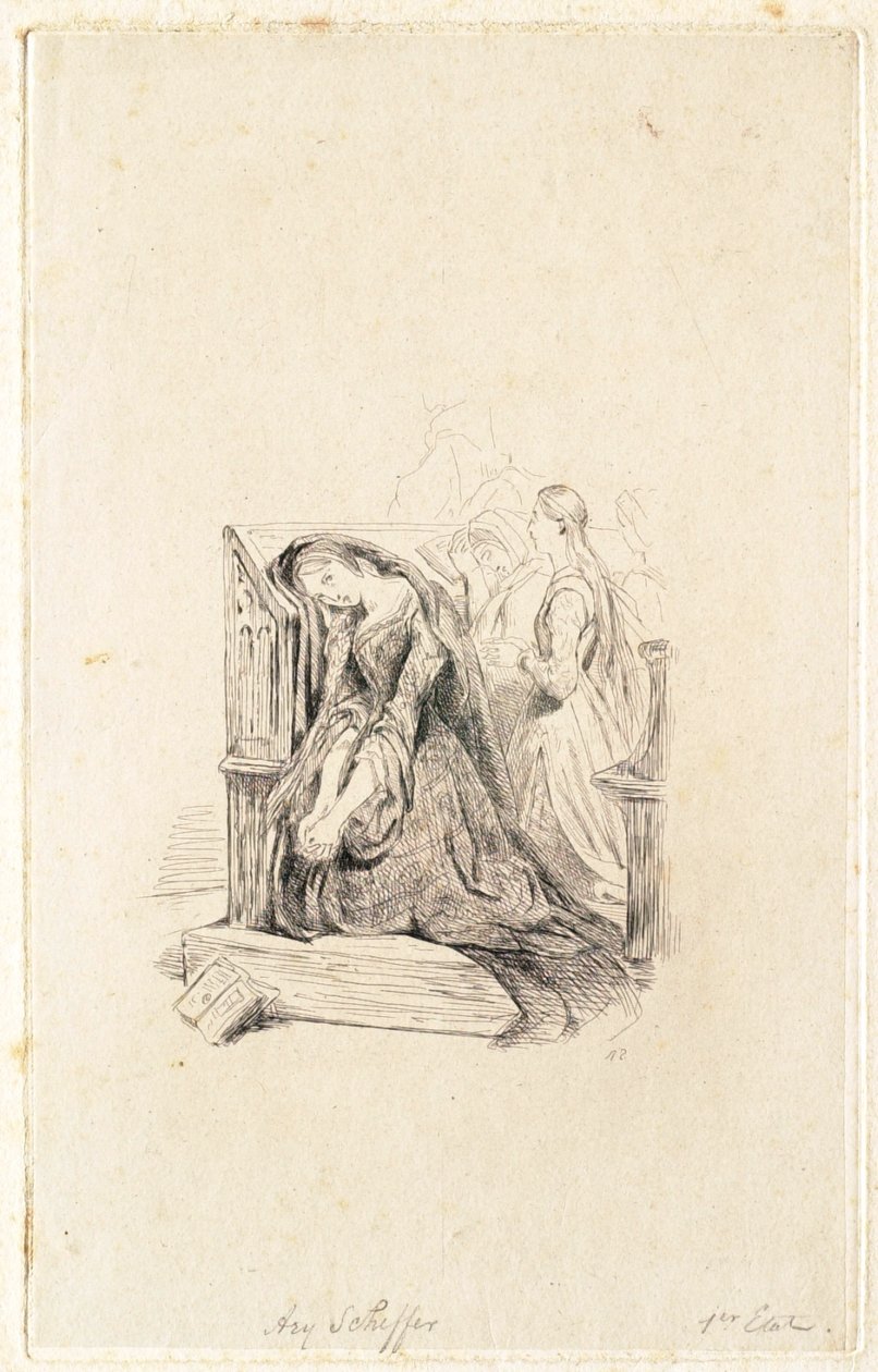 Marguerite i kirken af Ary Scheffer
