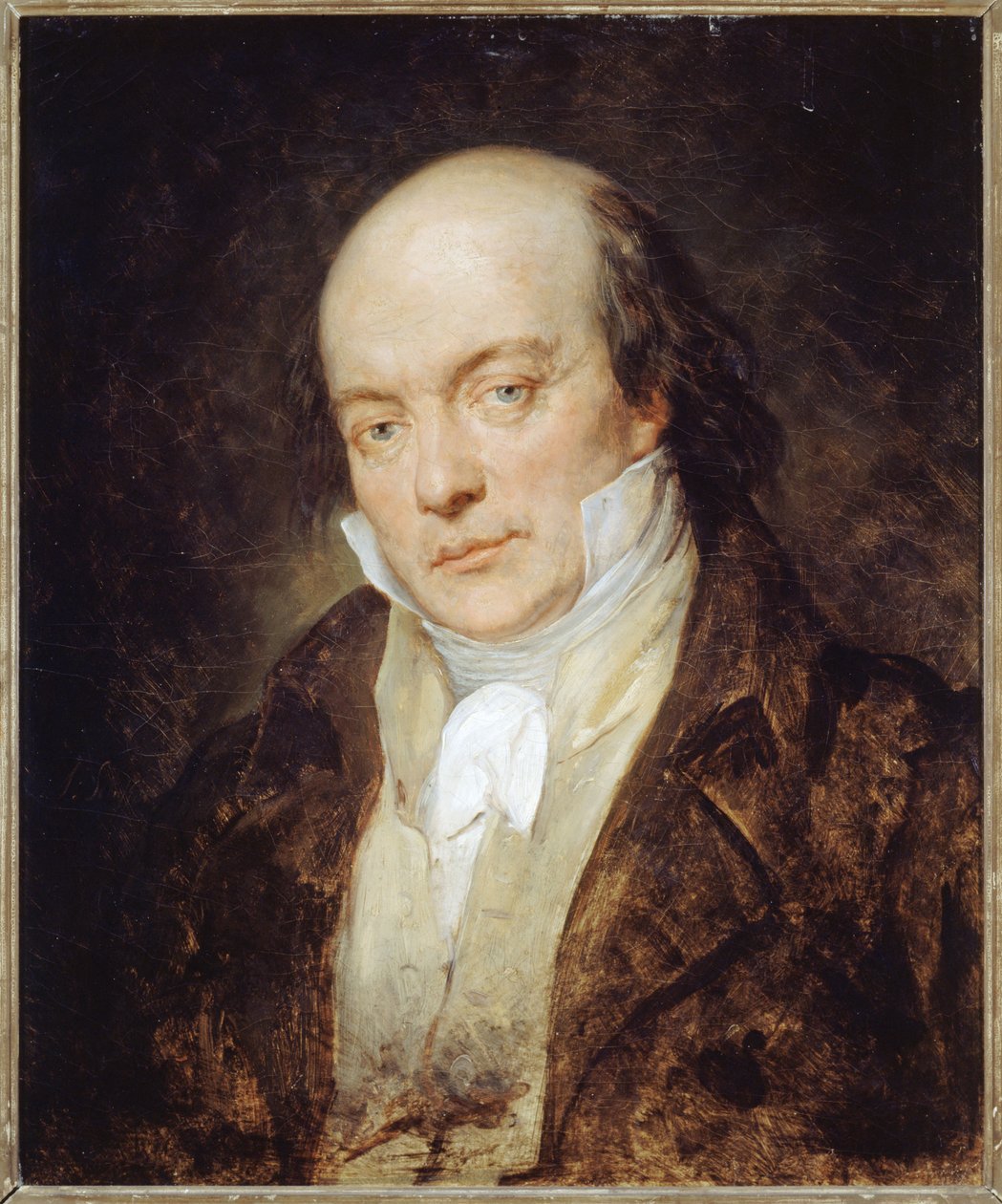 Portræt af Pierre-Jean Béranger (1780-1857), digter og visesanger. af Ary Scheffer