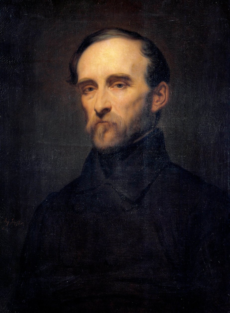 Portræt af Eugene Cavaignac (1802-1857) Generalguvernør i Algeriet Maleri af Ary Scheffer (1795-1858) 1800-tallet. Svag. 0,76x0,56 m. af Ary Scheffer