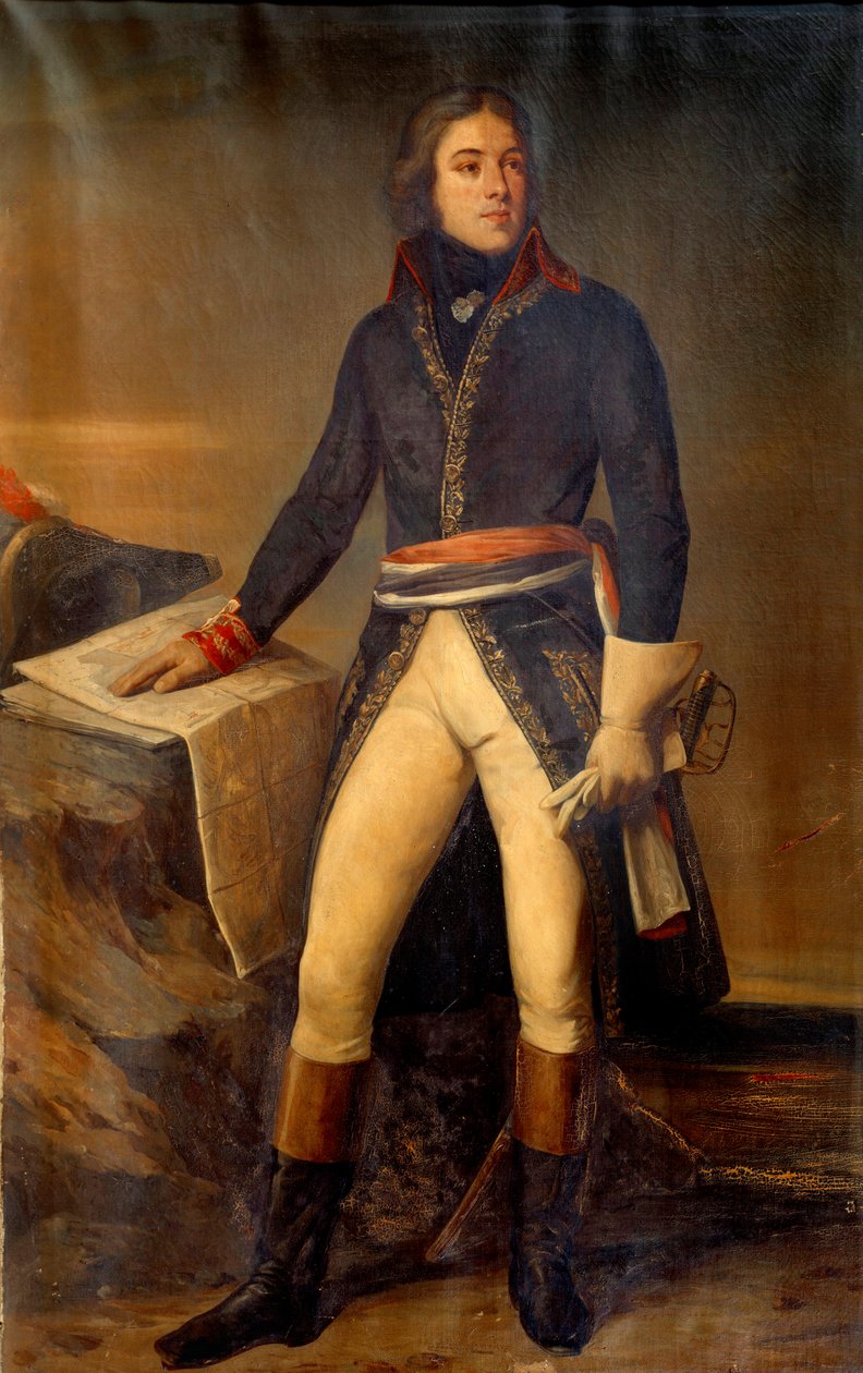Portræt af general Lazare Louis Hoche (1768-1797) Maleri af Ary Scheffer (1795-1858) 1835 Paris, Musee de l