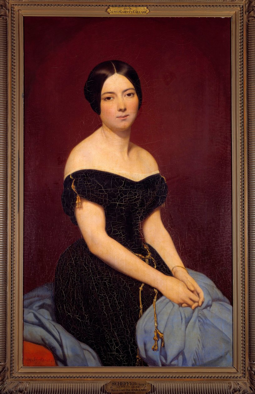 Portræt af Madame Edmond Caillard nee Sipierre Maleri af Ary Scheffer (1795-1858) 1842 Søn. 1,18x0,74 m Paris, Musee Carnavalet af Ary Scheffer