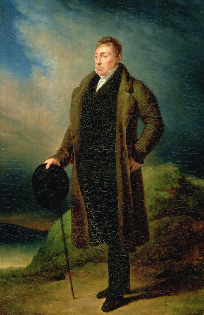 Portræt af Marie Joseph Paul Yves Roch Gilbert du Motier (1757-1834) Marquis de Lafayette, ca. 1822 af Ary Scheffer