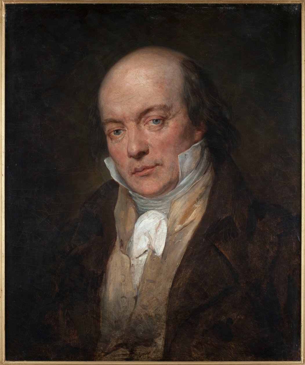 Portræt af Pierre-Jean de Béranger 1780-1857, 1828. af Ary Scheffer