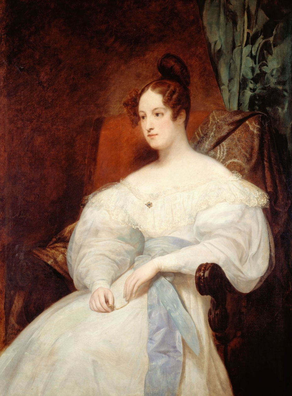 Portræt af prinsesse Louise af Orléans 1812-1850, 1833. af Ary Scheffer