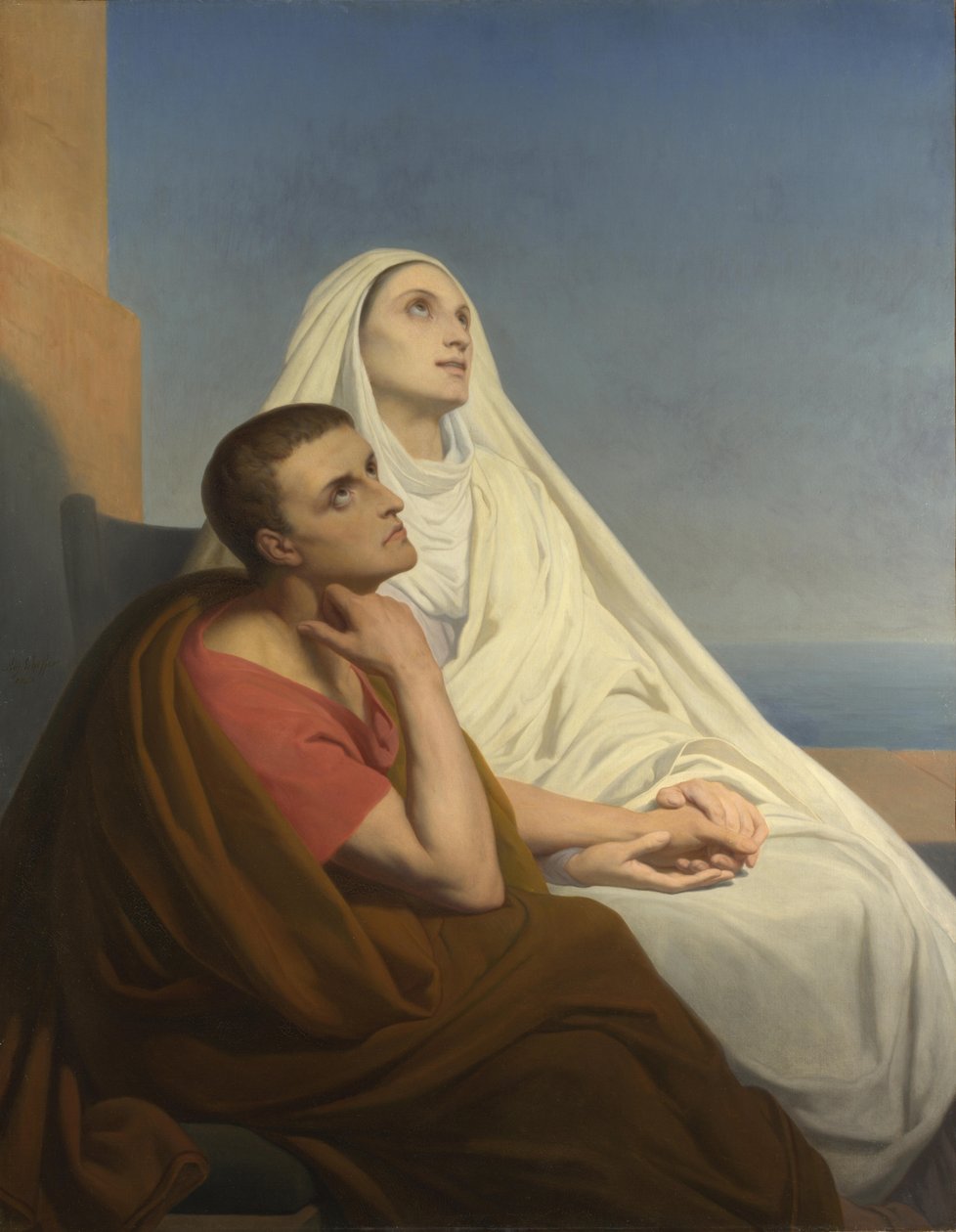 De hellige Augustin og Monica, 1854 af Ary Scheffer