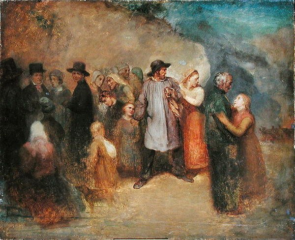 Scene af en udvandring, ca.1858 af Ary Scheffer