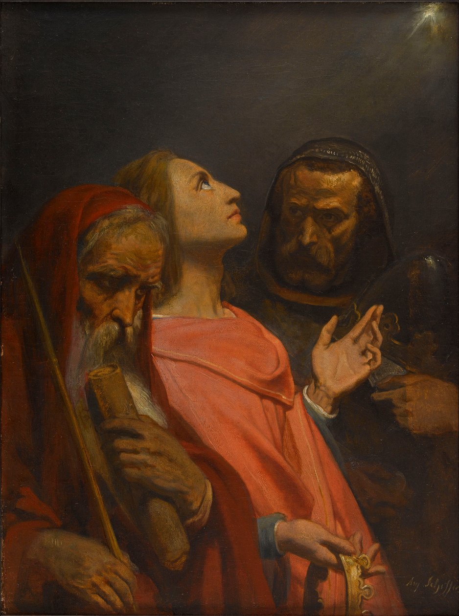 Magiernes tilbedelse, 1841-1844. af Ary Scheffer