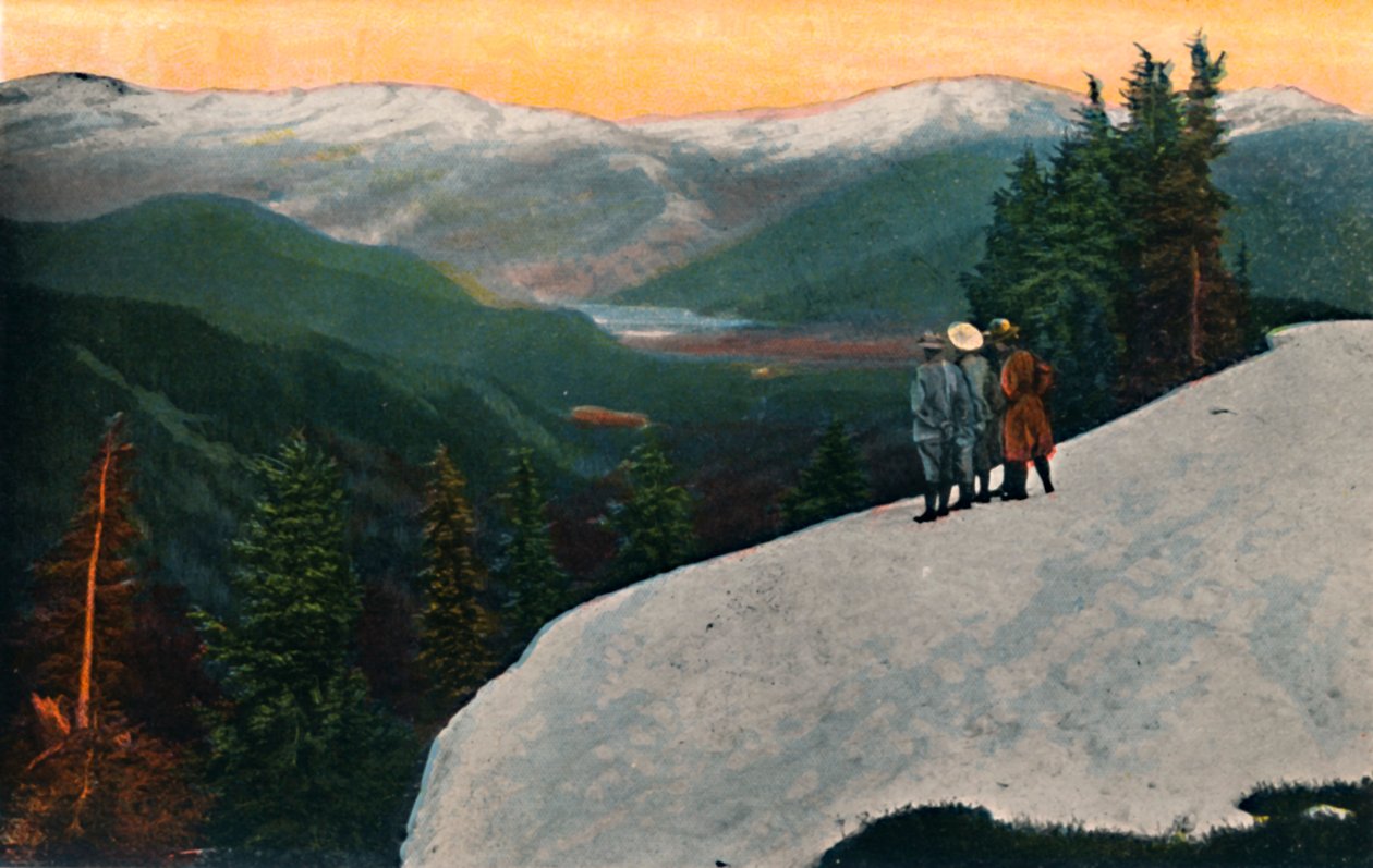 Ser ned fra Mount Rainier, c1916 af Asahel Curtis