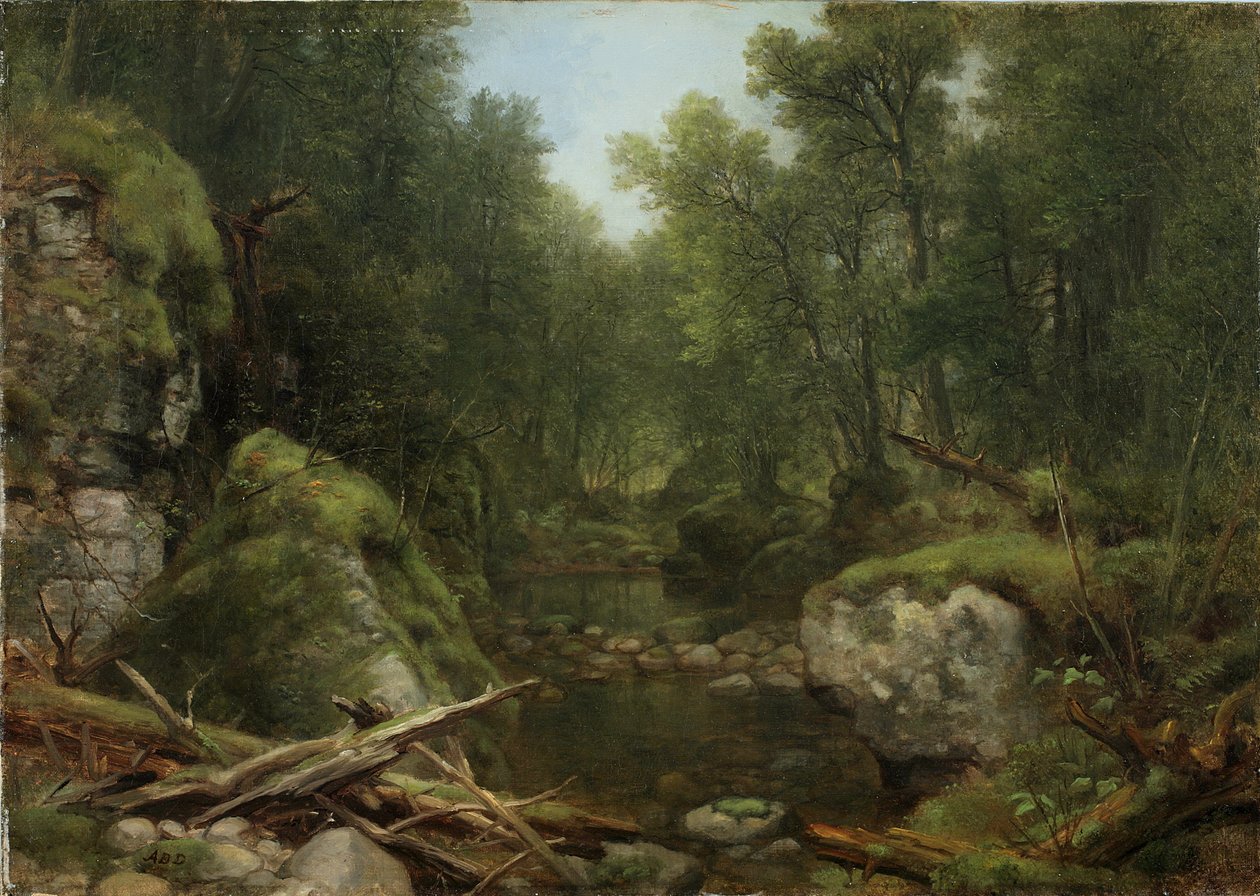 Chapel Pond Brook, Keene Flats, Adirondack Mountains, N.Y., 1870 af Asher Brown Durand