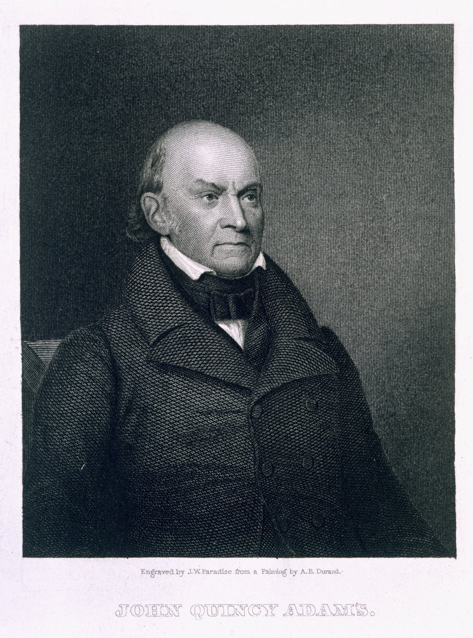 John Quincy Adams, graveret af John Wesley Paradise (1809-62) af Asher Brown Durand